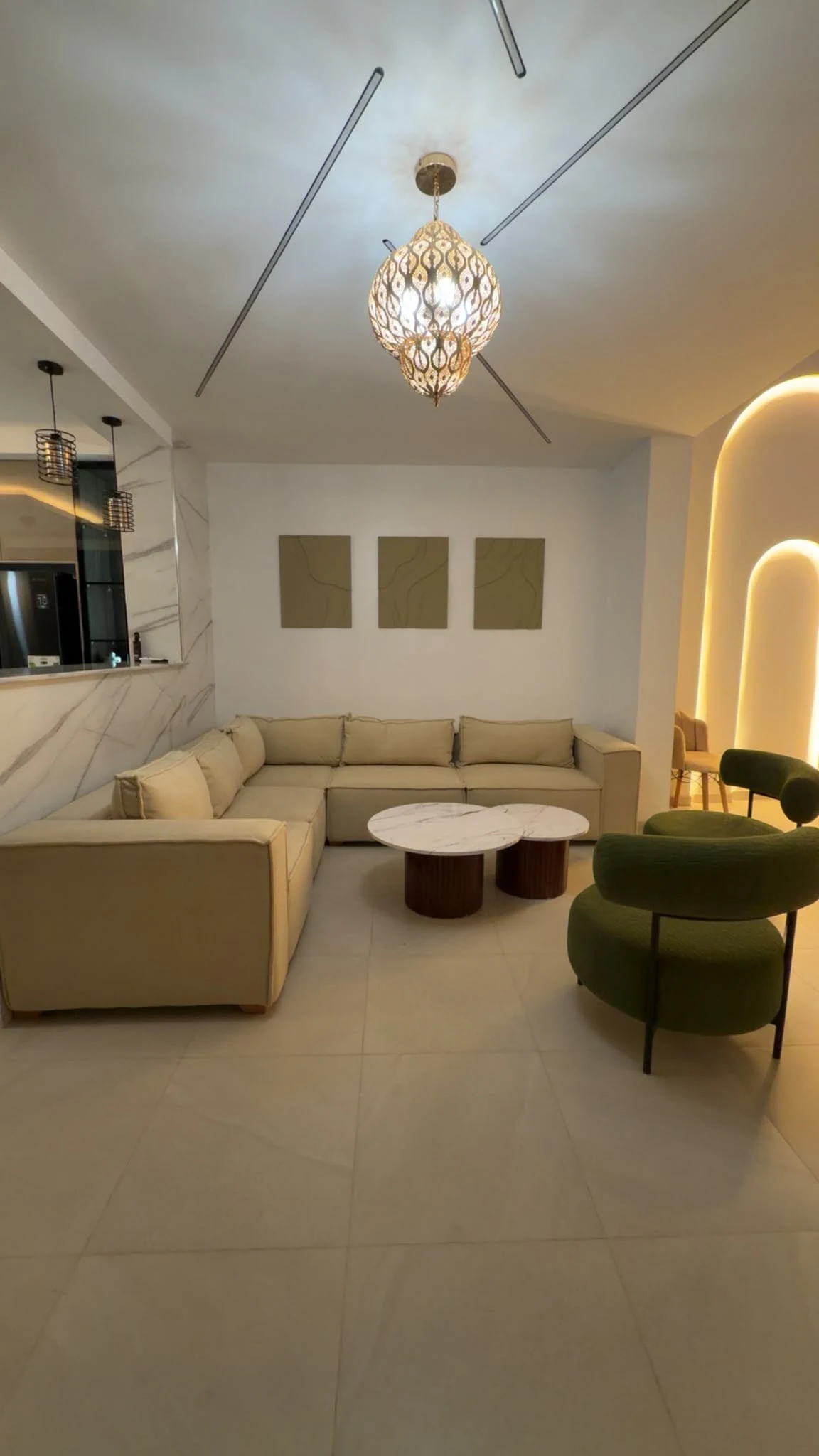 Grand salon villa